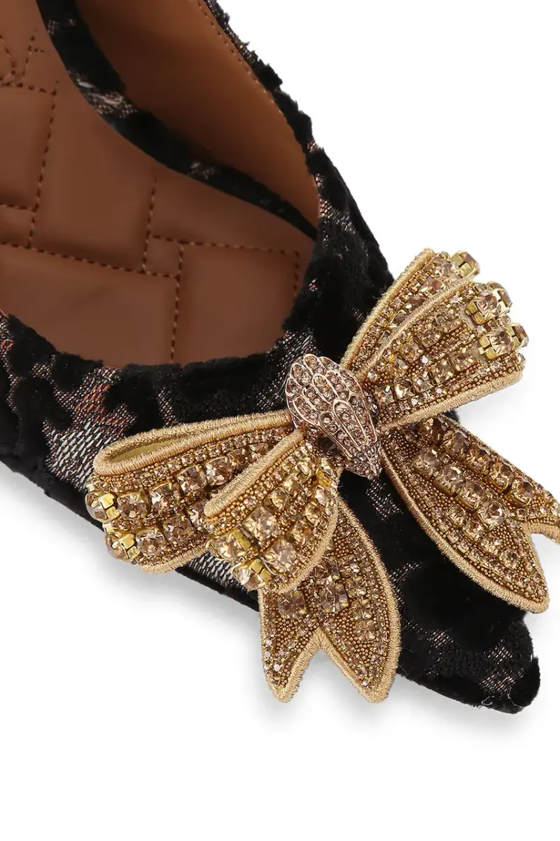 tacchi a spillo Belgravia Bow High Sling colore marrone 4984935689 miniatura 3