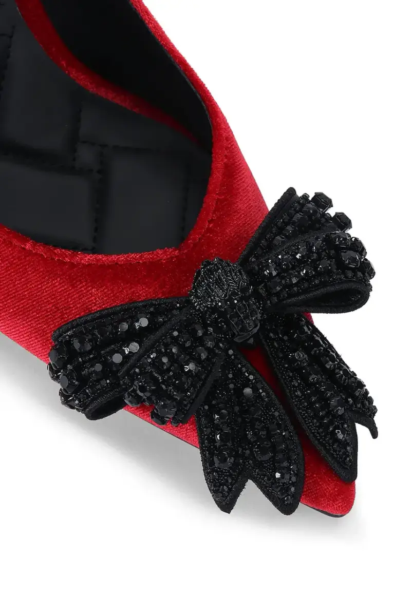 tacchi a spillo Belgravia Bow High Sling colore rosso 4984950789 miniatura 3