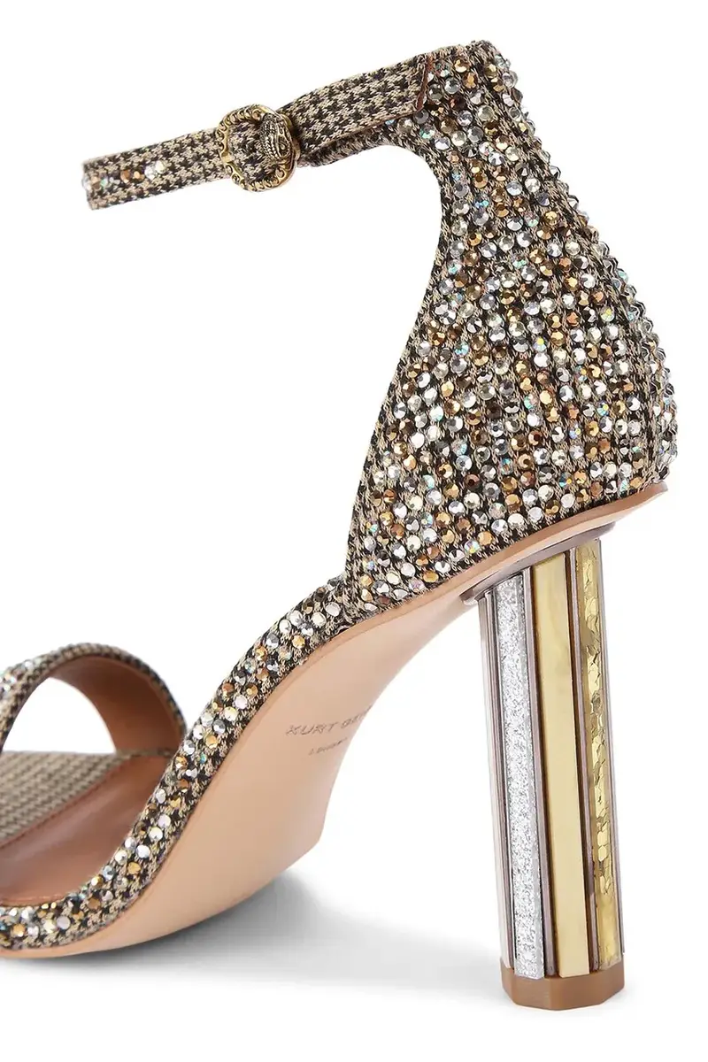 tacchi a spillo Perspex Heel Sandal colore oro 4726940609 miniatura 4