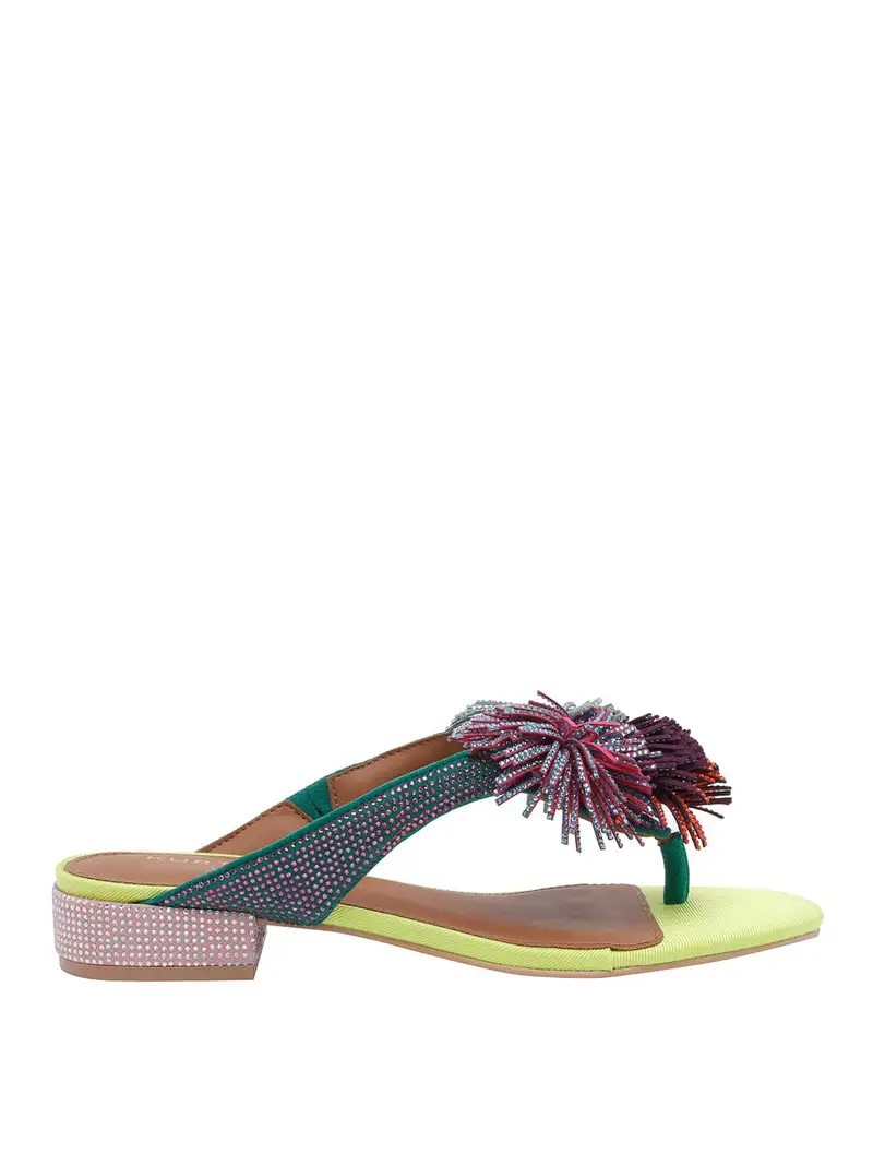 Sandali piatti Multicolore