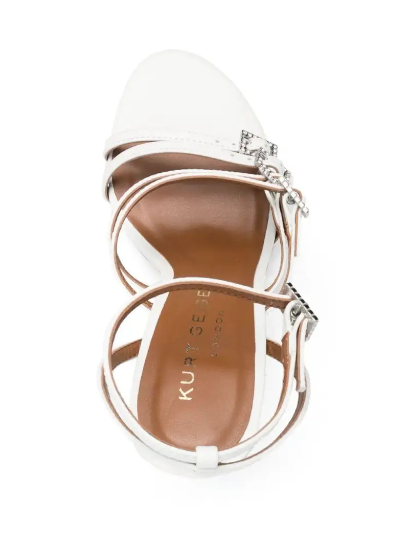 Sandalo Bone bianco con cinturini miniatura 2
