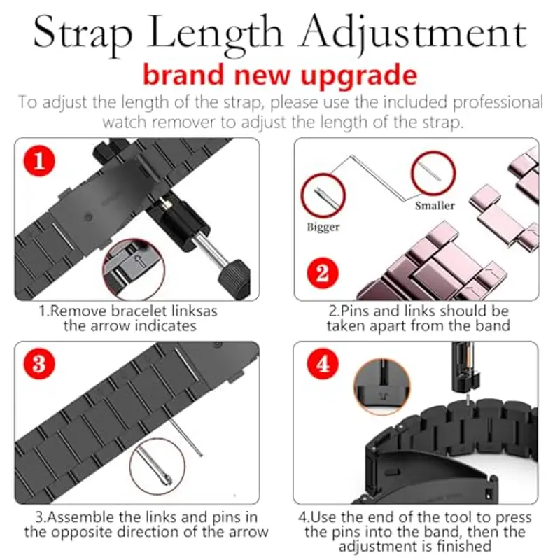 KUTEWEU Cinturino per Omega Swatch Band, 20mm Cinturino Acciaio Inossidabile Morbido per Omega Swatch Band Watch miniatura 3