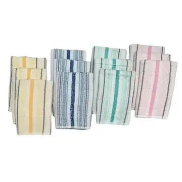 ASCIUGAMANO RIGATO IN SPUGNA KUVEE HOME SOFFIO 55x105