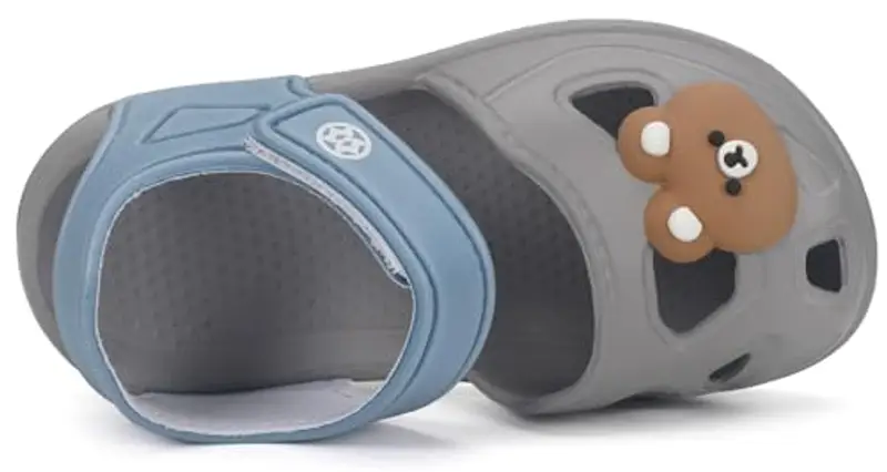 KVbabby Sandali per bambini e ragazzi Scarpe da Giardino Antiscivolo Sandali da Spiaggia Ciabatte, 2463grigio, 20/21 EU/Dimensione dell'etichetta 130 miniatura 3