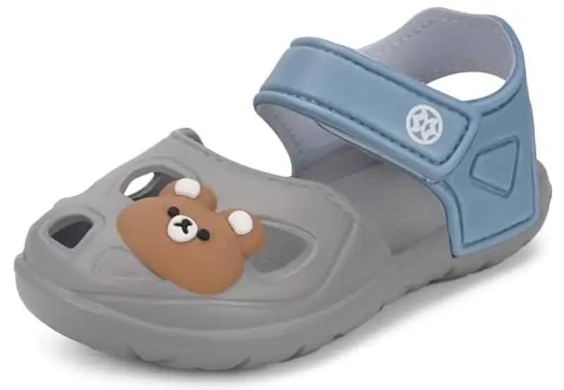 KVbabby Sandali per bambini e ragazzi Scarpe da Giardino Antiscivolo Sandali da Spiaggia Ciabatte,2463grigio,28/29
