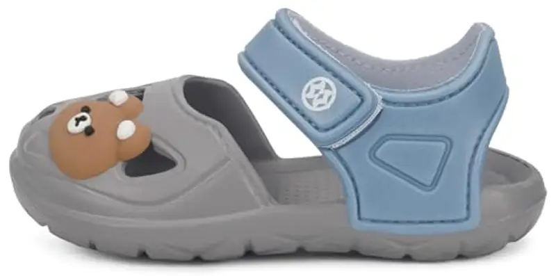 KVbabby Sandali per bambini e ragazzi Scarpe da Giardino Antiscivolo Sandali da Spiaggia Ciabatte, 2463grigio, 29/30 EU/Dimensione dell'etichetta 180 miniatura 2