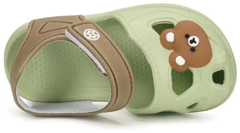 KVbabby Sandali per bambini e ragazzi Scarpe da Giardino Antiscivolo Sandali da Spiaggia Ciabatte, 2463verde, 29/30 miniatura 3