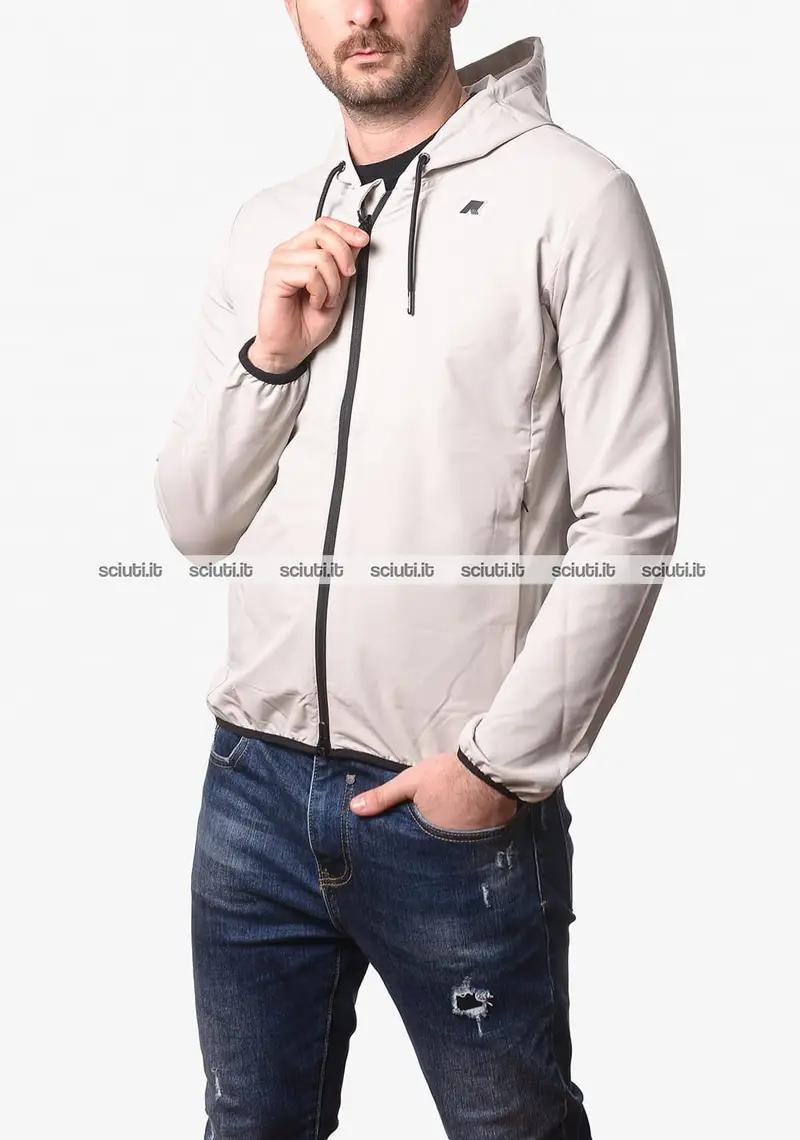 Felpa Kway uomo beige Journeer travel