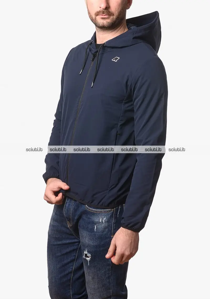 Felpa Kway uomo blu scuro Journeer travel