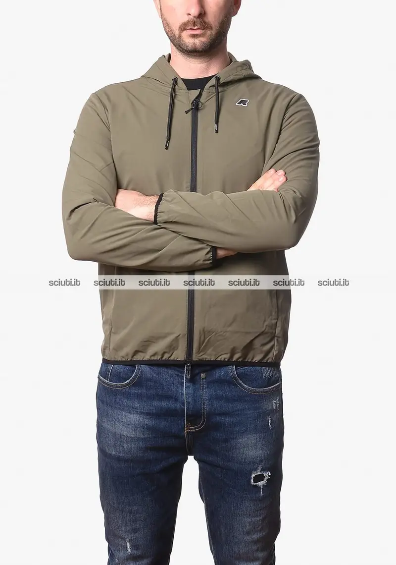 Felpa Kway uomo verde scuro Journeer travel