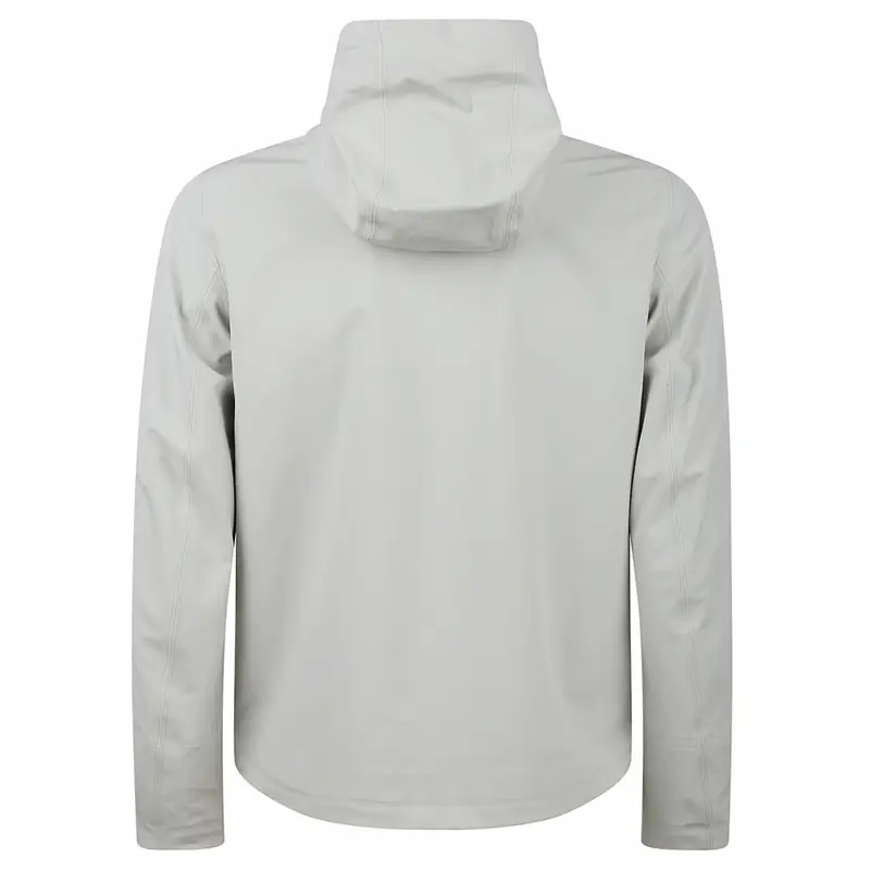 giubbino beige uomo in nylon con cappuccio miniatura 2