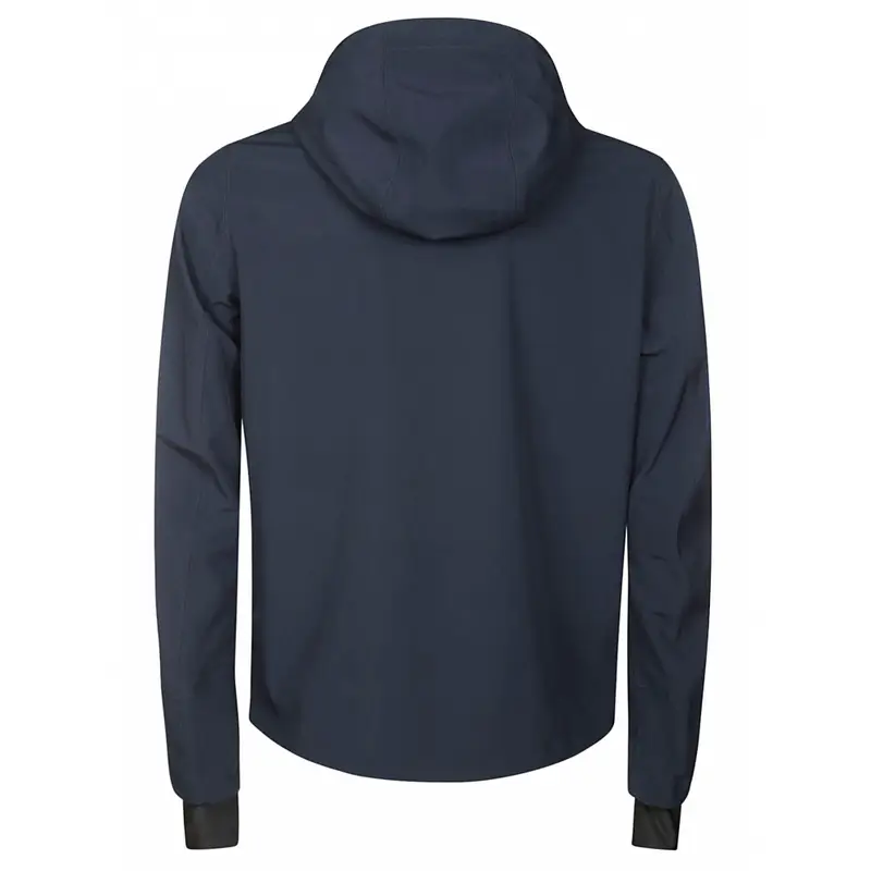 giubbino blu uomo in nylon con cappuccio miniatura 2