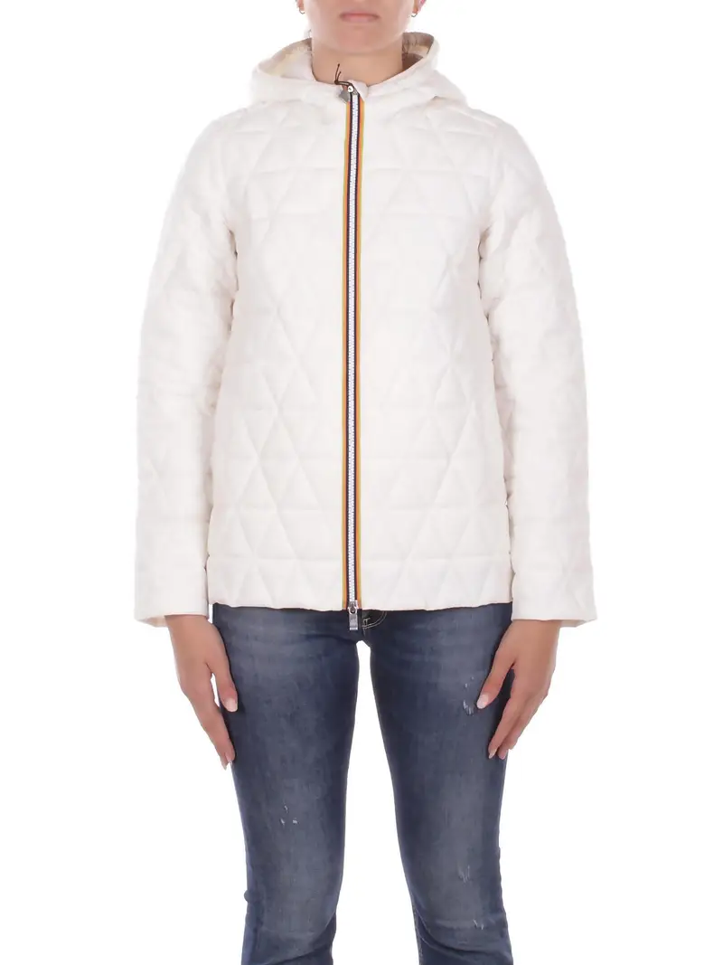 Giubbotto Donna KWAY White gardenia Madlaine diamond quilted