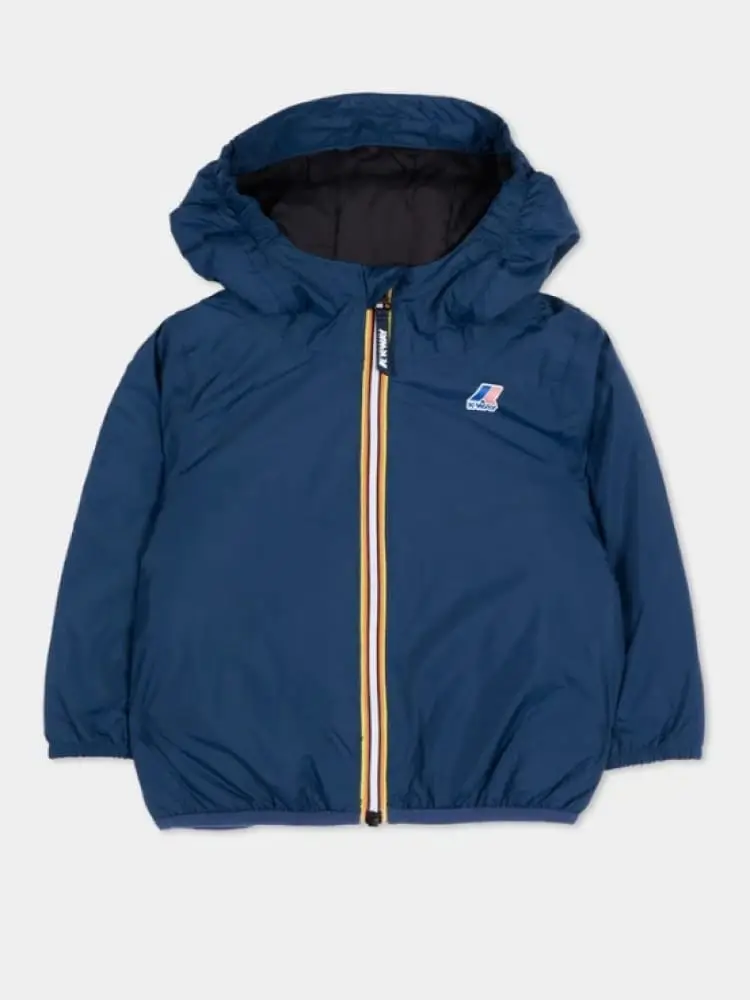 giubbotto infant/kids blu scuro con logo