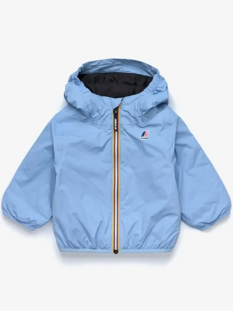 giubbotto infant/kids celeste con logo