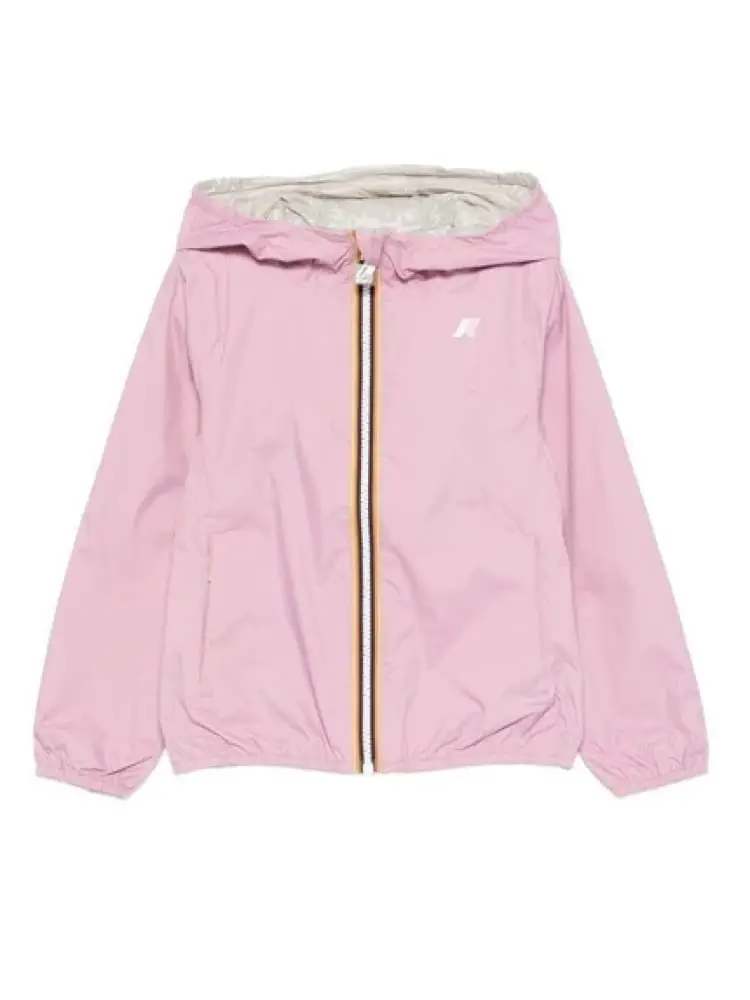giubbotto kids/junior rosa con logo