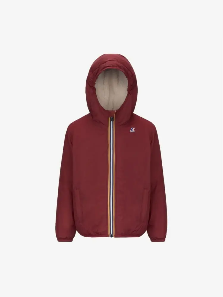 giubbotto kids/junior unisex le vrai 4.0 claude orsetto bordeaux