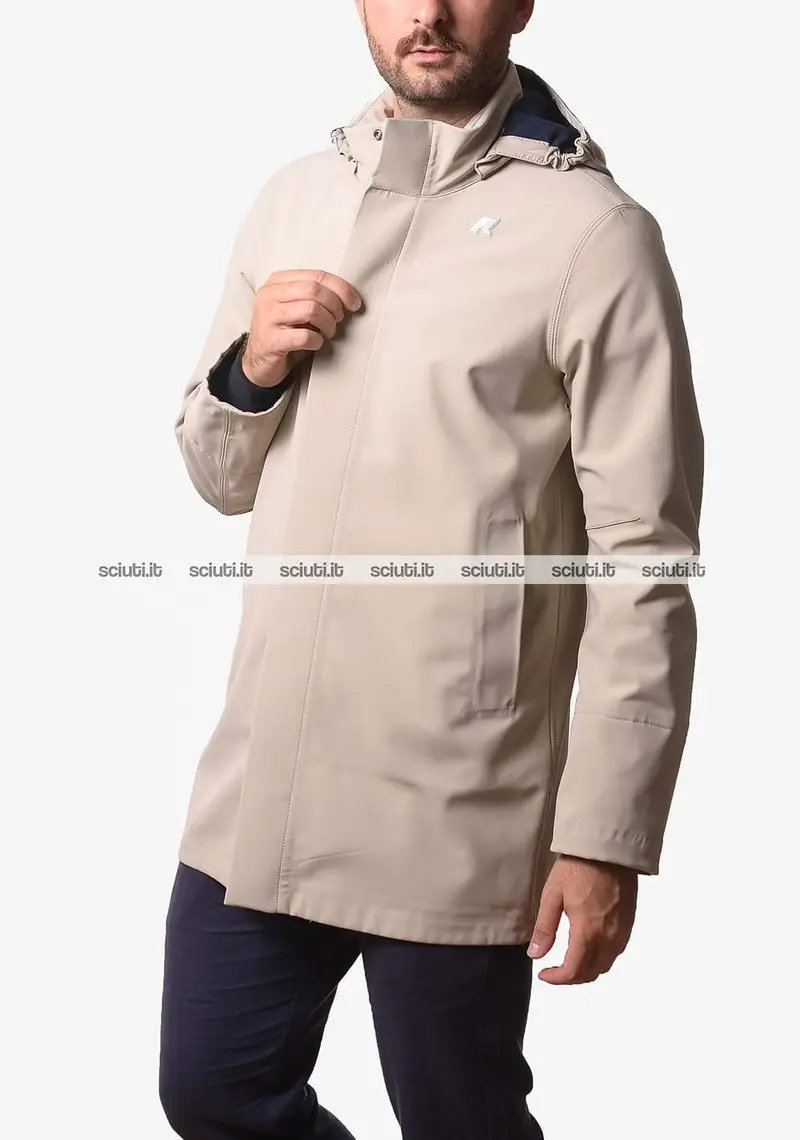 Giubbotto Kway uomo beige Duke Bonded