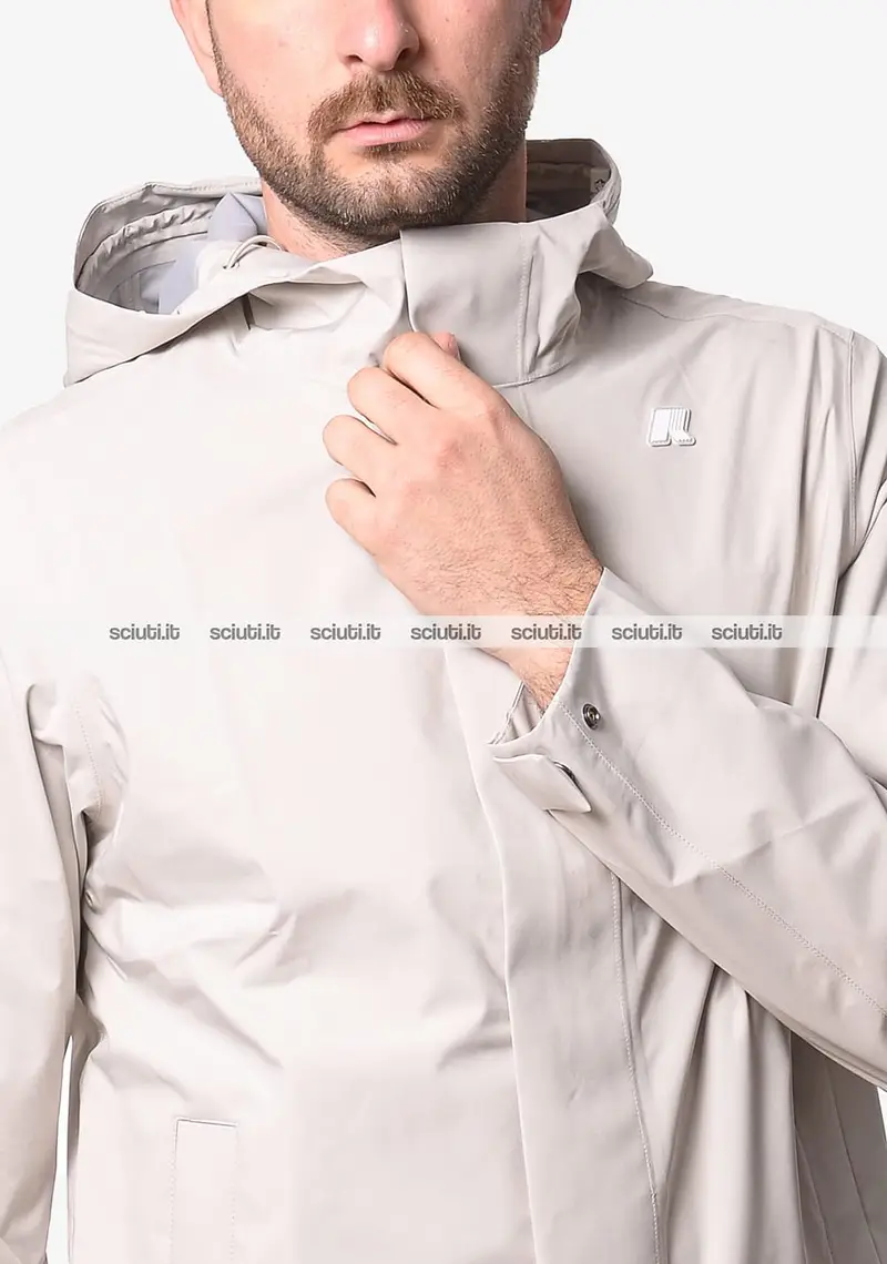 Giubbotto Kway uomo beige Tommy Stretch 2L