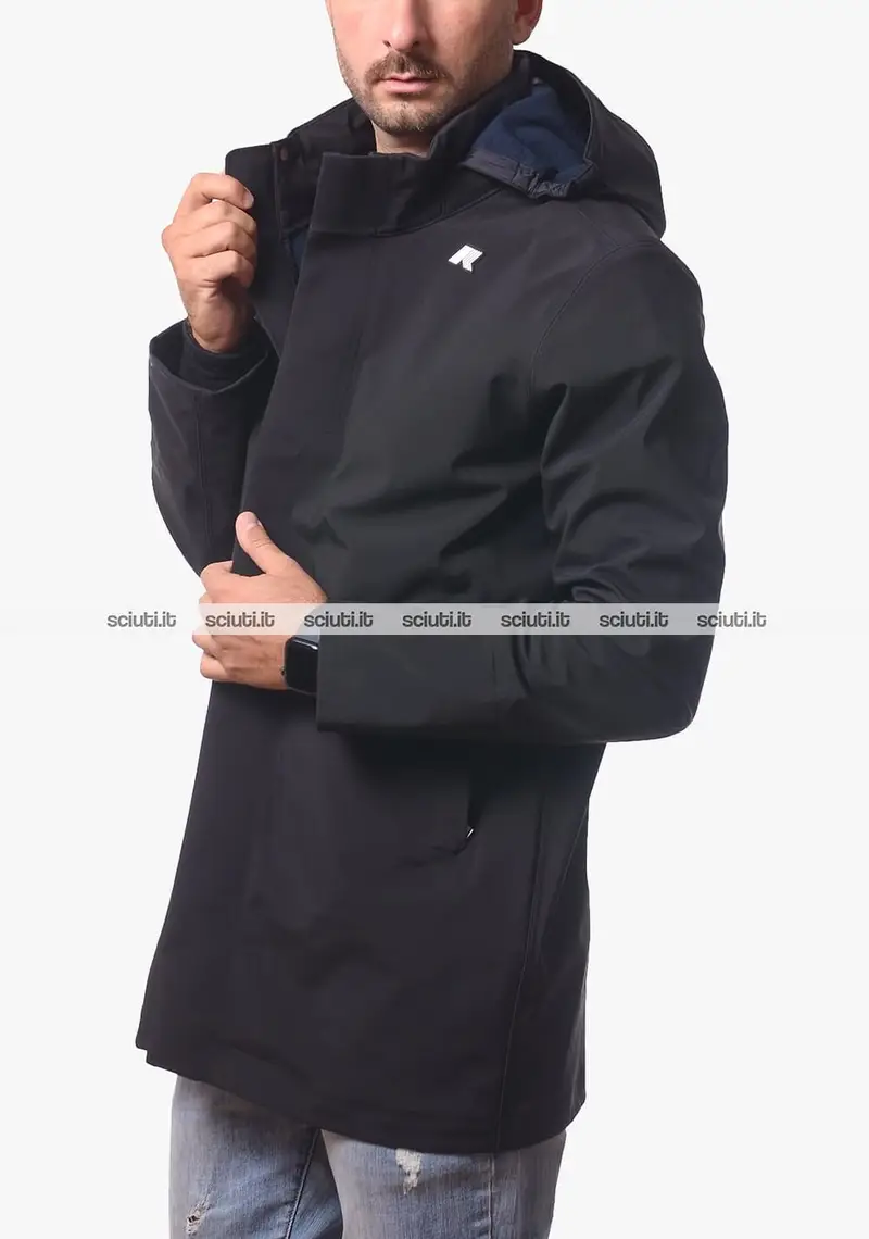 Giubbotto Kway uomo nero Duke Bonded