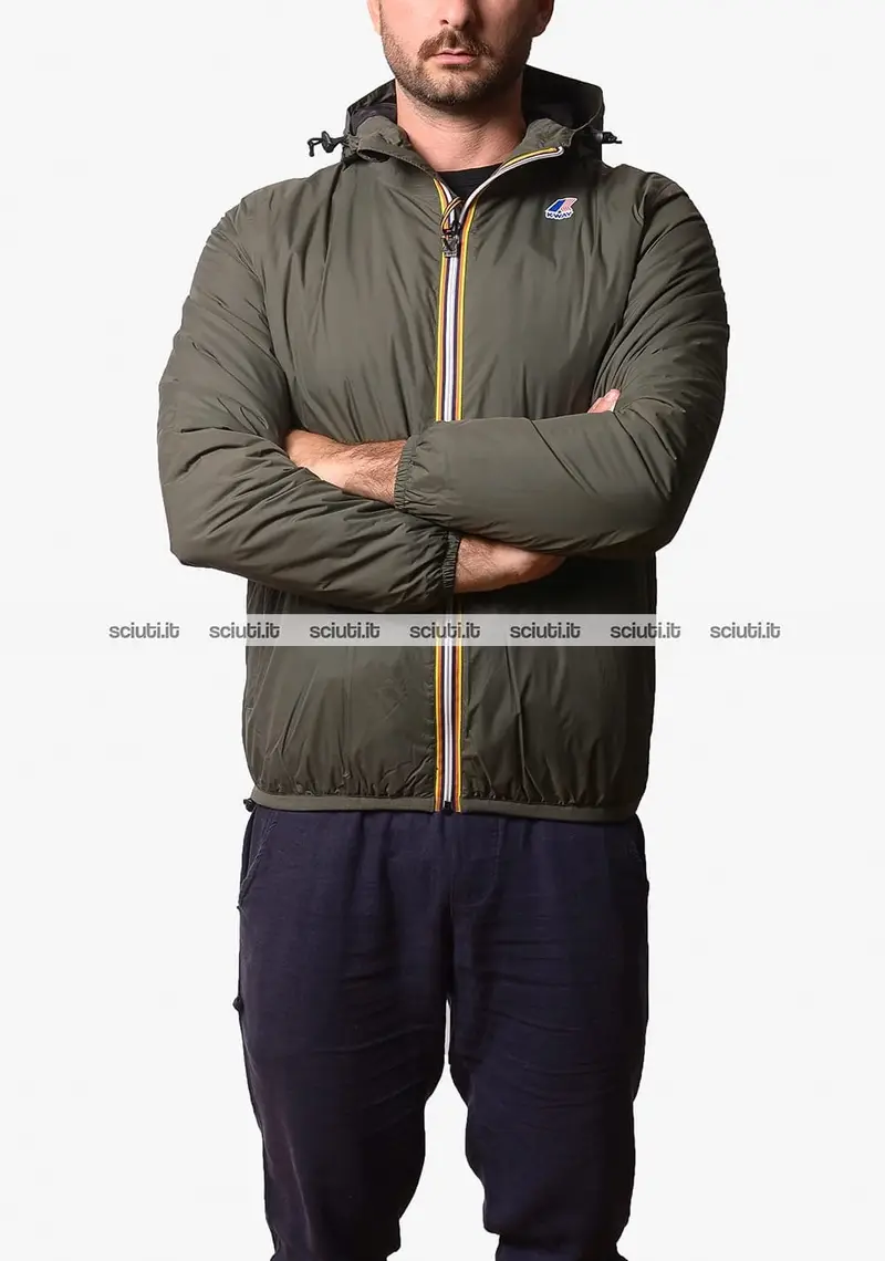 Giubbotto Kway uomo verde scuro Le Vrai 4.0 Claude Warm
