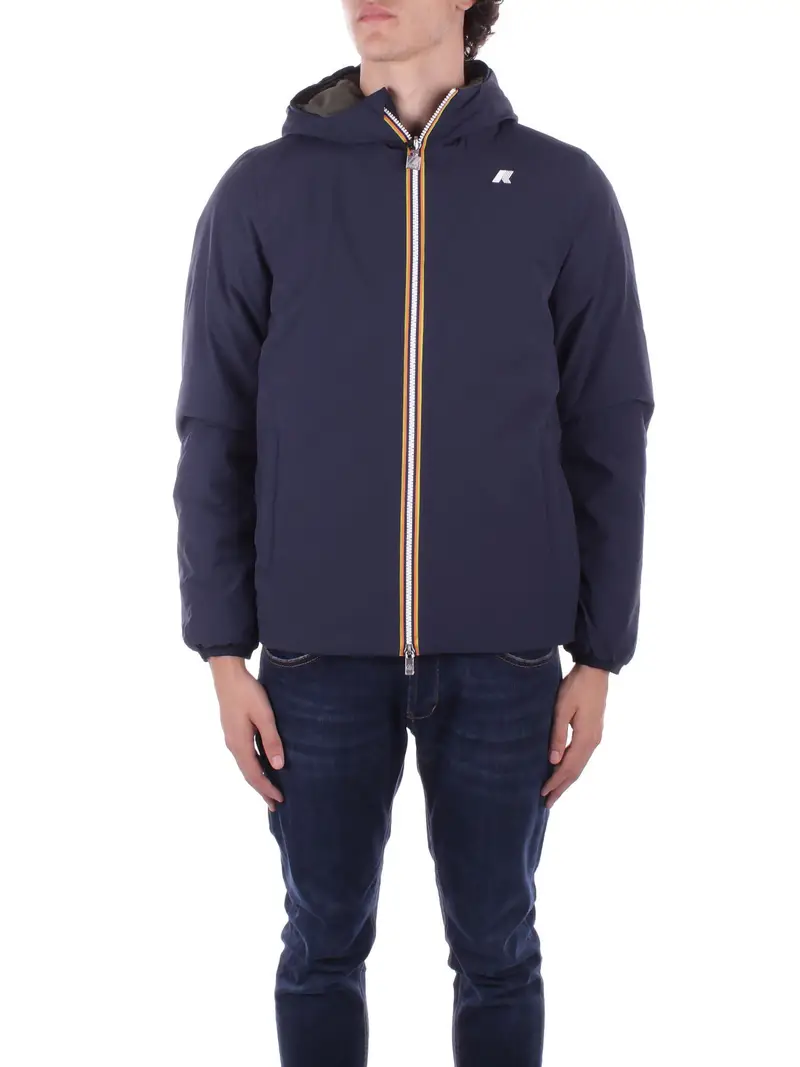 Giubbotto Uomo KWAY Black pure - green blackish Jack st warm double
