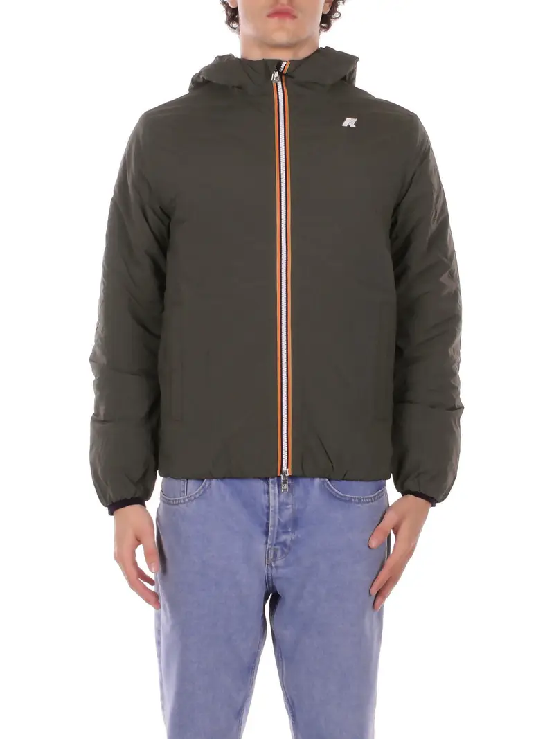 Giubbotto Uomo KWAY Green blackish Jack plain warm