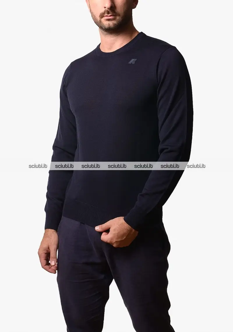 Maglia Kway uomo blu scuro Sebastien Merino