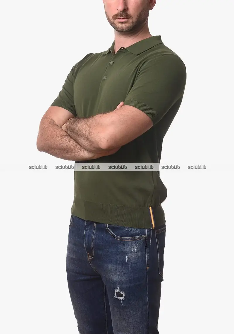 Maglia Kway uomo verde scuro Pleyne a maniche corte