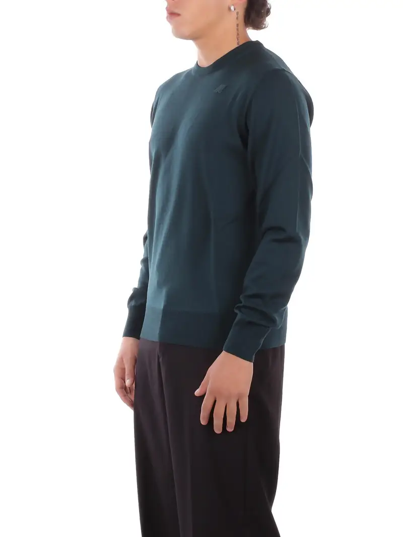 Maglia Uomo KWAY Green ponderosa Sebastien merino miniatura 2