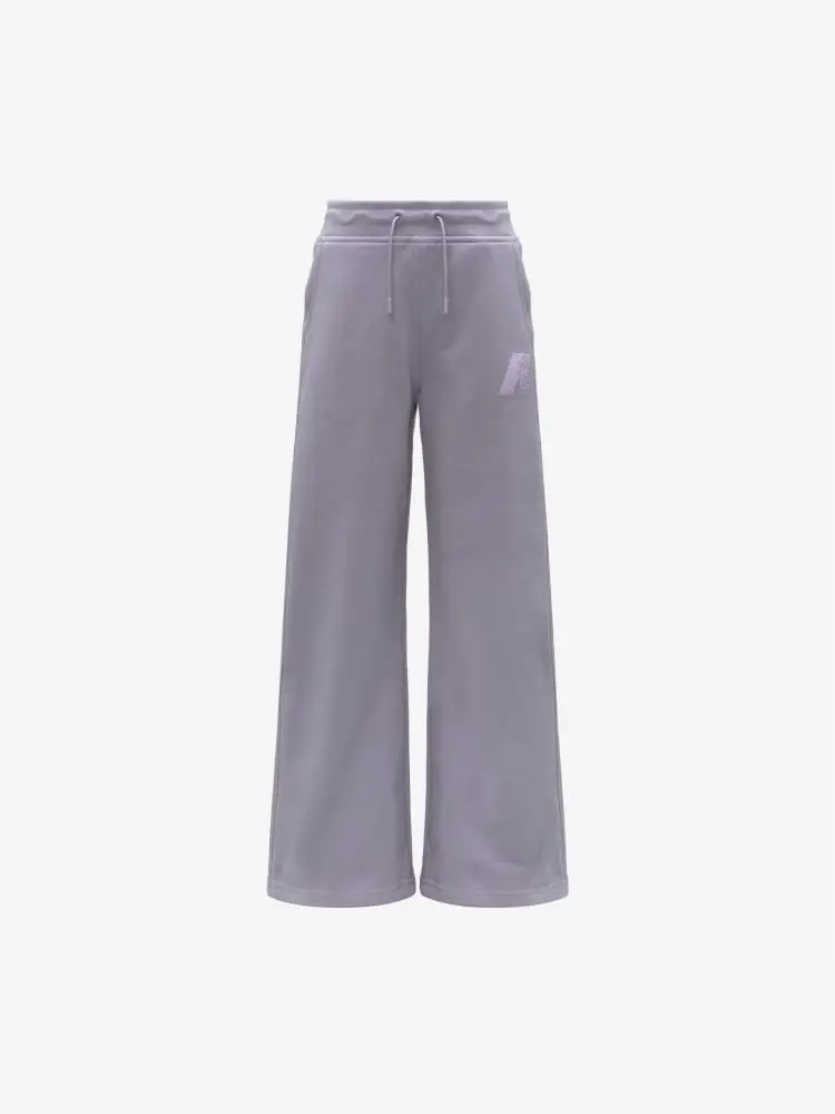 pantaloni kids/junior in cotone gin fp k sponge grigio lilla