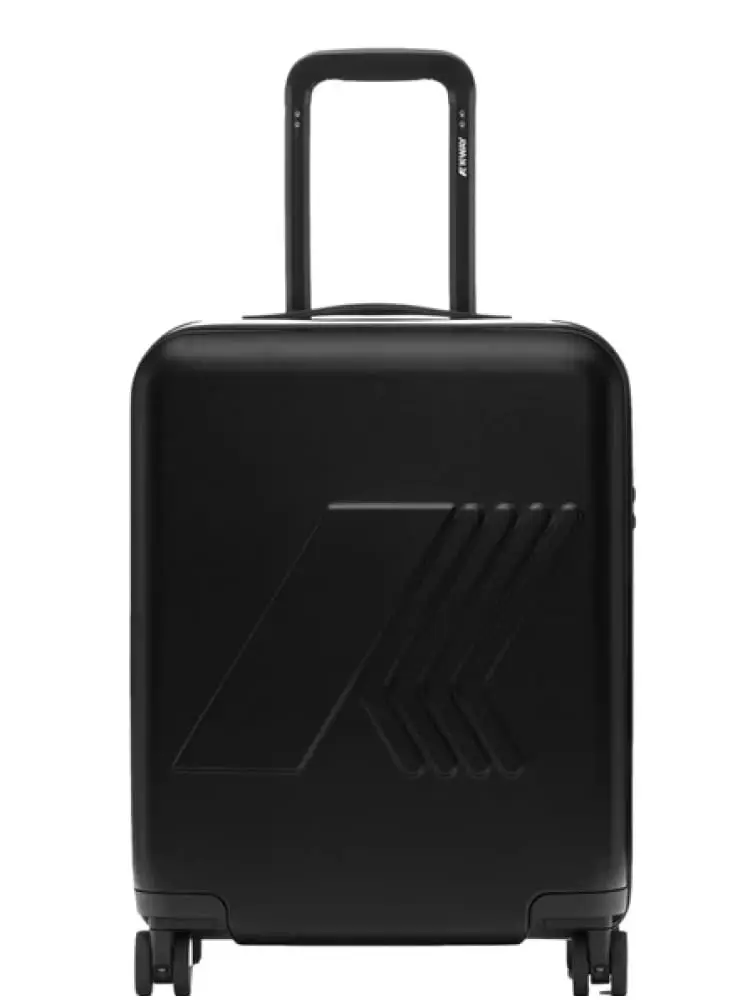 trolley uomo eudoxie nero con logo in rilievo