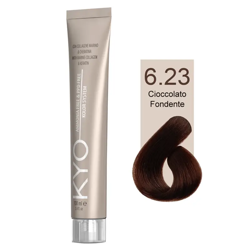 Kyo Ammonia Free e PPD Free Tinta Capelli - 6.23 Cioccolato Fondente