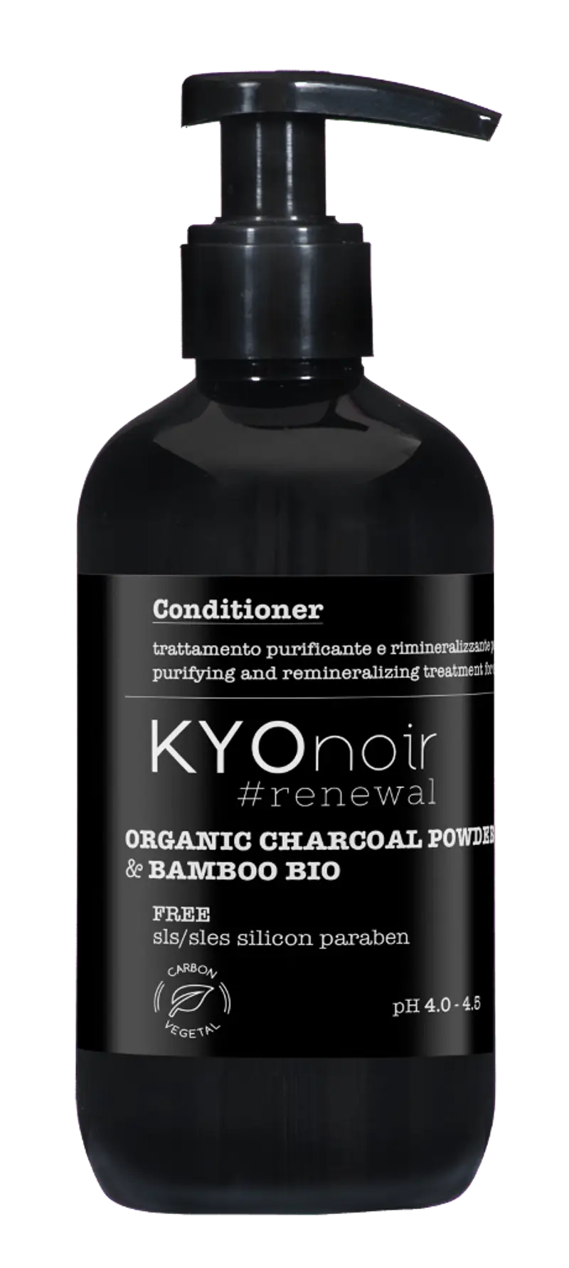 Kyonoir #renewal Organic Charcoal Powder & Bamboo Bio - Conditioner - 250 ml
