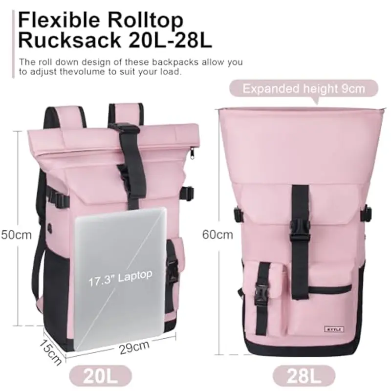 KYYLZ Zaino da viaggio Uomo Rosa 1600850 miniatura 2