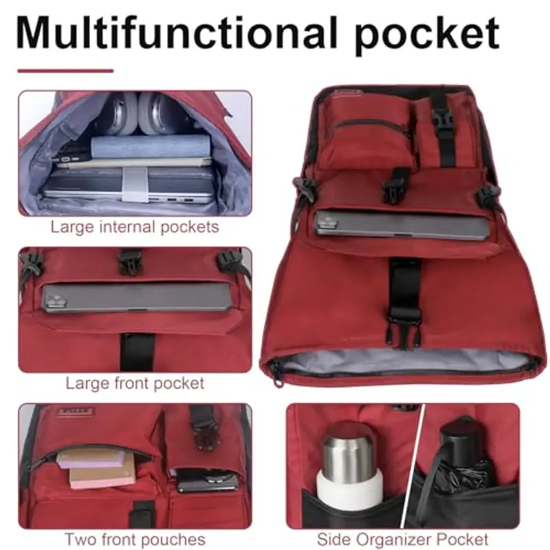 KYYLZ Zaino da viaggio Uomo Rosso 1600852 miniatura 3