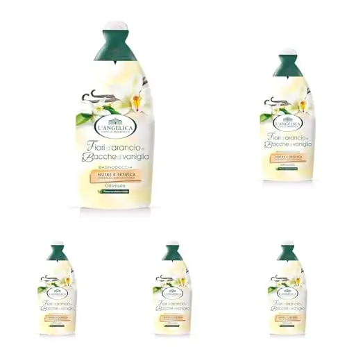 L'Angelica Officinalis, Bagnodoccia Fiori d'Arancio, Nutre e Setifica, Pelle Setosa e Luminosa, Senza Parabeni,