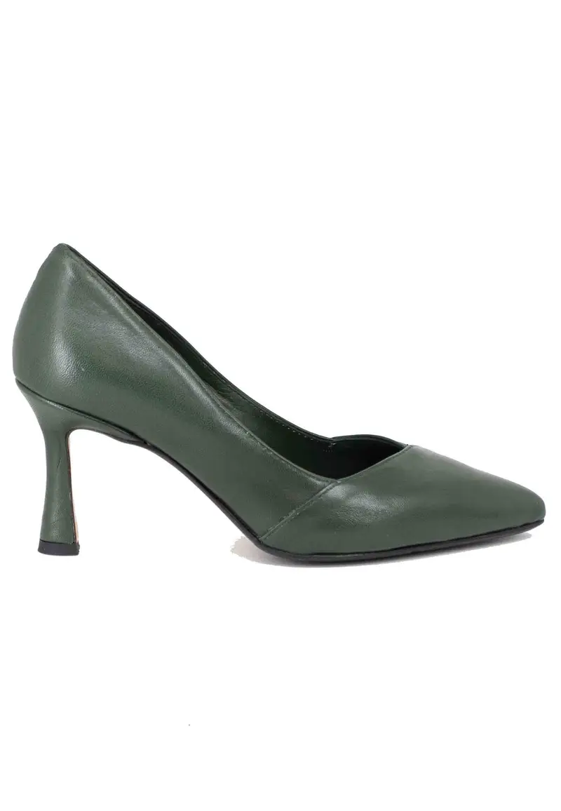 Decollete donna in pelle verde tacco alto Donna DE1594/RT 50