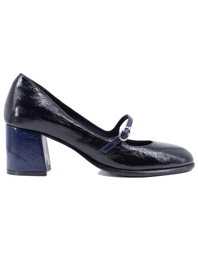 Decollete donna in vernice nera con punta tonda Donna DE2434/L 001