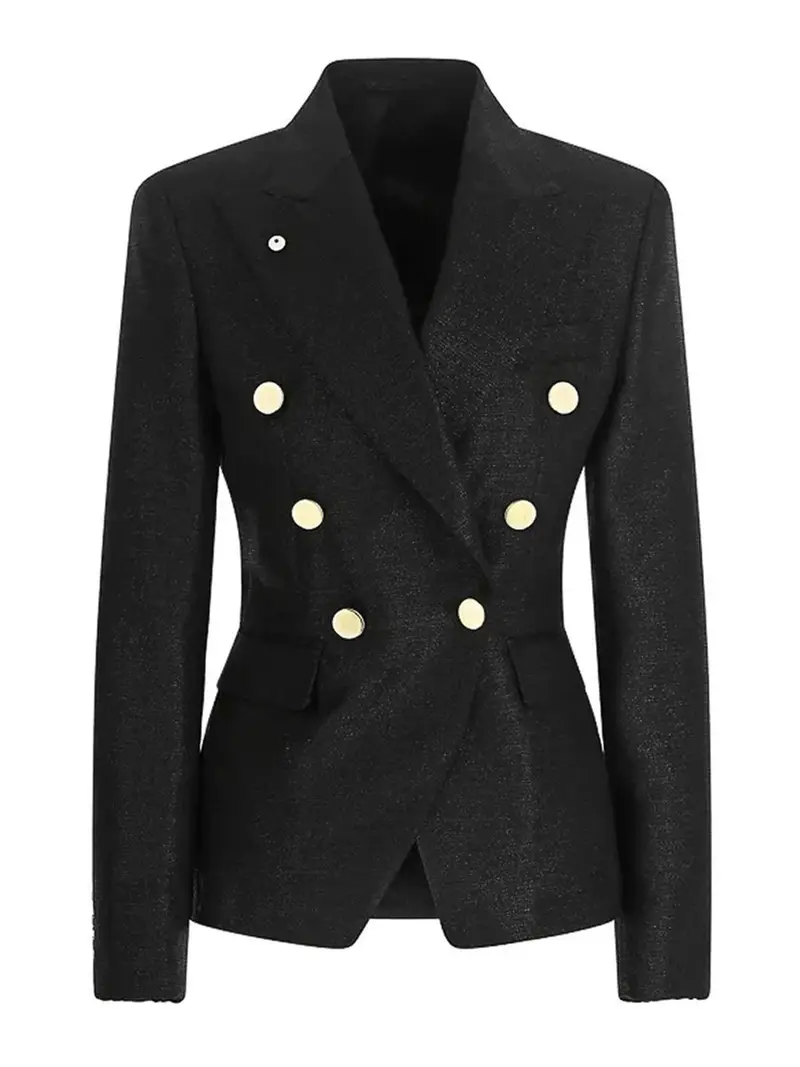 Giacca Ilaria Nera in Lurex Nero