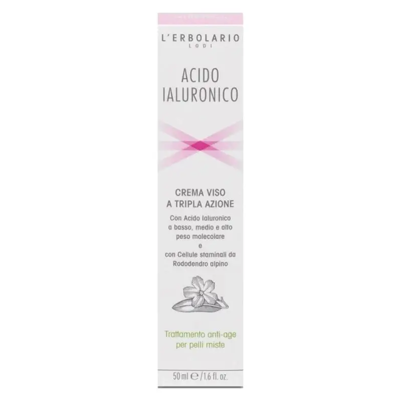 Acido Ialuronico Crema Viso A Tripla Azione Pelli nebbia spraye 50 Ml