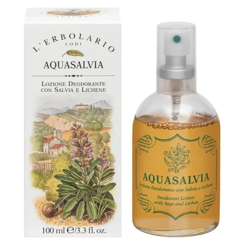 Aquasalvia Lozione Deodorante Con Salvia E Lichene 100 Ml