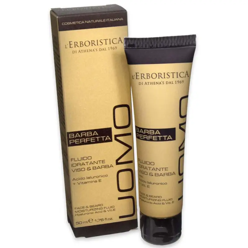 L'erboristica uomo fluido idratante con acido jaluronico 50 ml