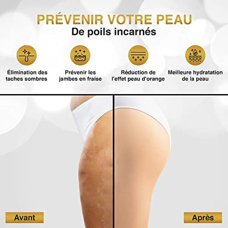 L'Exfose 2x guanto esfoliante corpo - guanto di crine kessa scrub corpo in Viscosa - Rimuove le cellule morte della miniatura 3