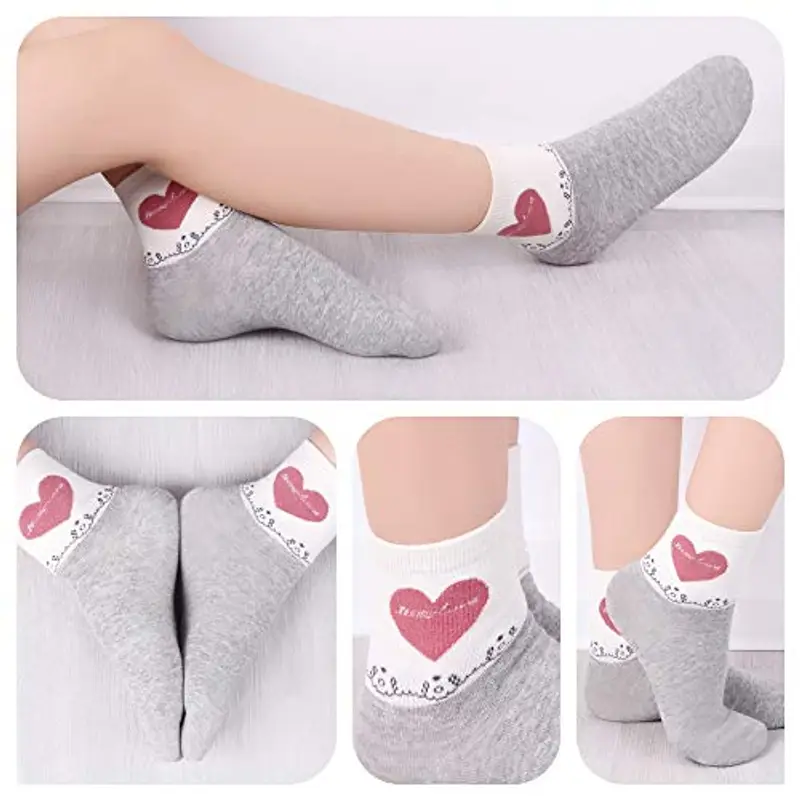 L&K-II 10 calzini per bambina con simpatici motivi calzini da ginnastica calzini per bambini in cotone colorato 2851 27 miniatura 3