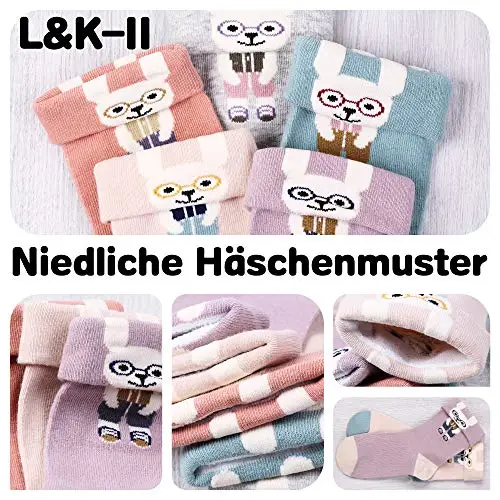 L&K-II 10 Paia di Calzini in Cotone per Bambini Modello Dolce Colorati 2817 27 miniatura 2