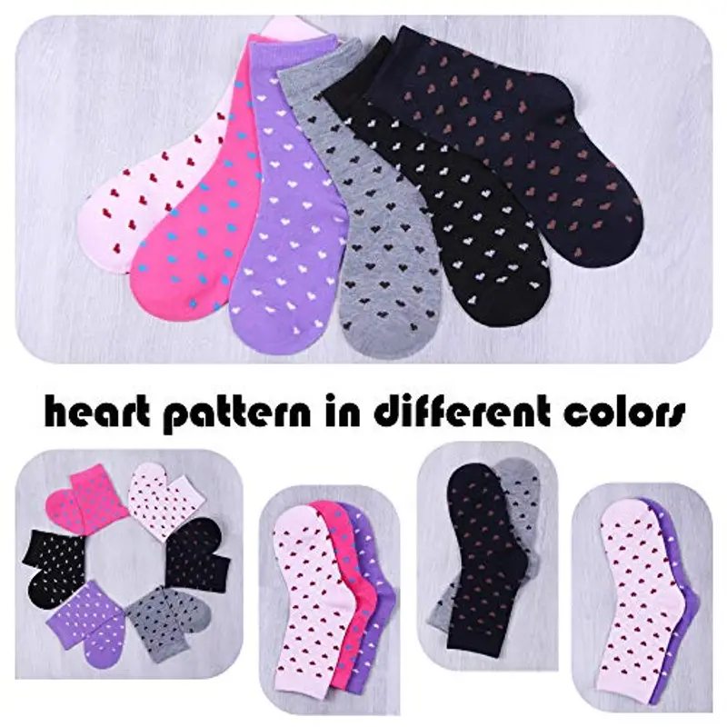 L&K-II 12 paia calzini delle ragazze calzini bambino in cotone confortevole 2808 35-38 miniatura 2