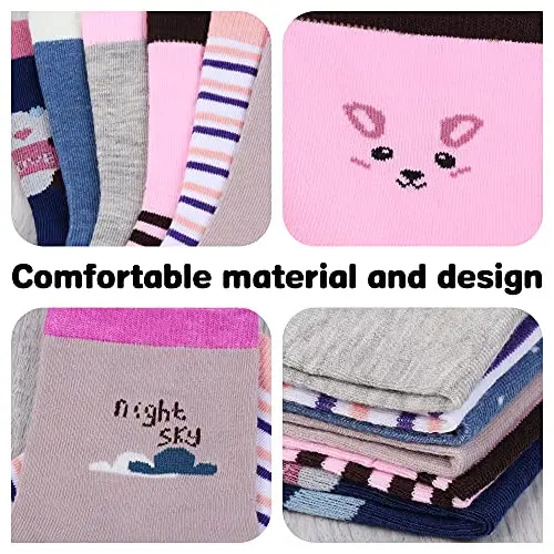 L&K-II 12 paia calzini delle ragazze calzini bambino in cotone confortevole 2808VA miniatura 3