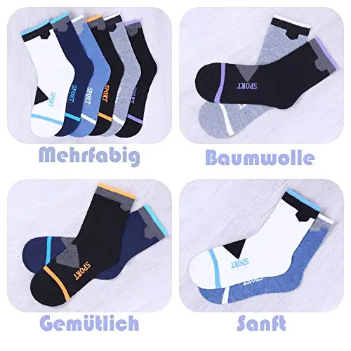 L&K-II 12 paia di calzini da bambino e da bambino morbidi e comodi, calzini invernali, calzini autunnali, calzini di miniatura 2