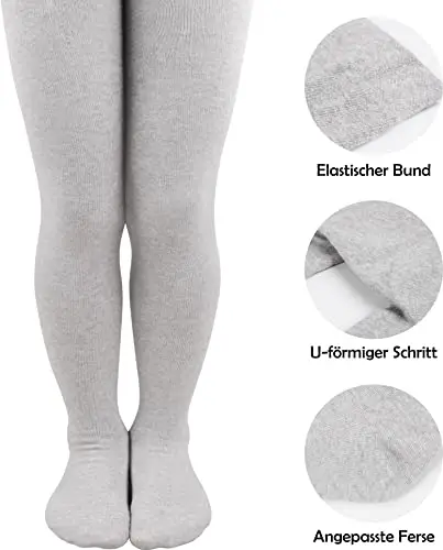 L&K-II Collant per neonati in confezione da 1 collant per neonate e ragazzi collant in magViolaa multicolore 2772Grigio miniatura 2